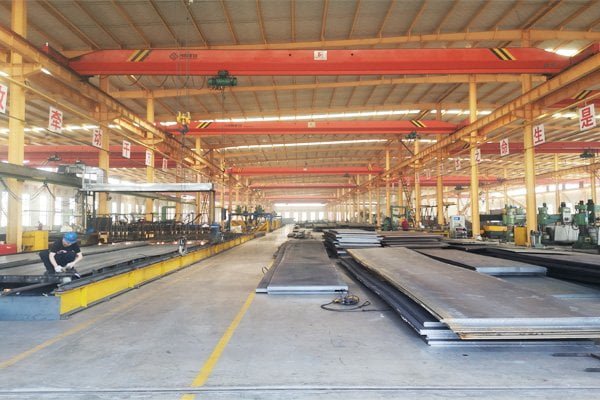 Amile factory in Qingdao -- steel structure production line