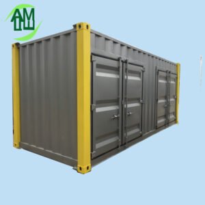 Customized container storage with shipping container door