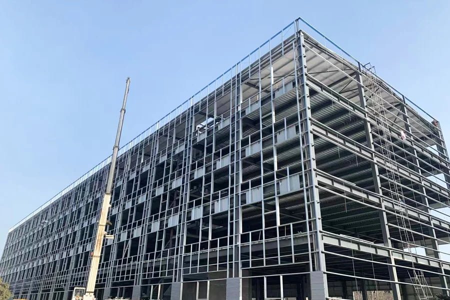Five-Story Steel Structure Workshop Building – Shandong Project