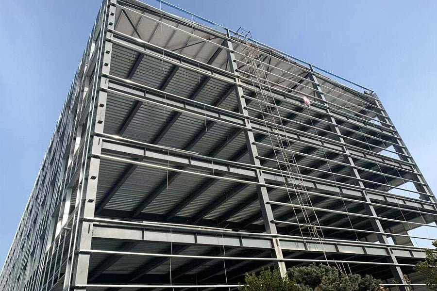 Five-Story Steel Structure Workshop Building – Shandong Project