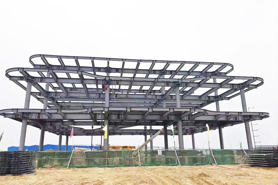 3-Story Steel-Structure Office Building Project in Indonesia