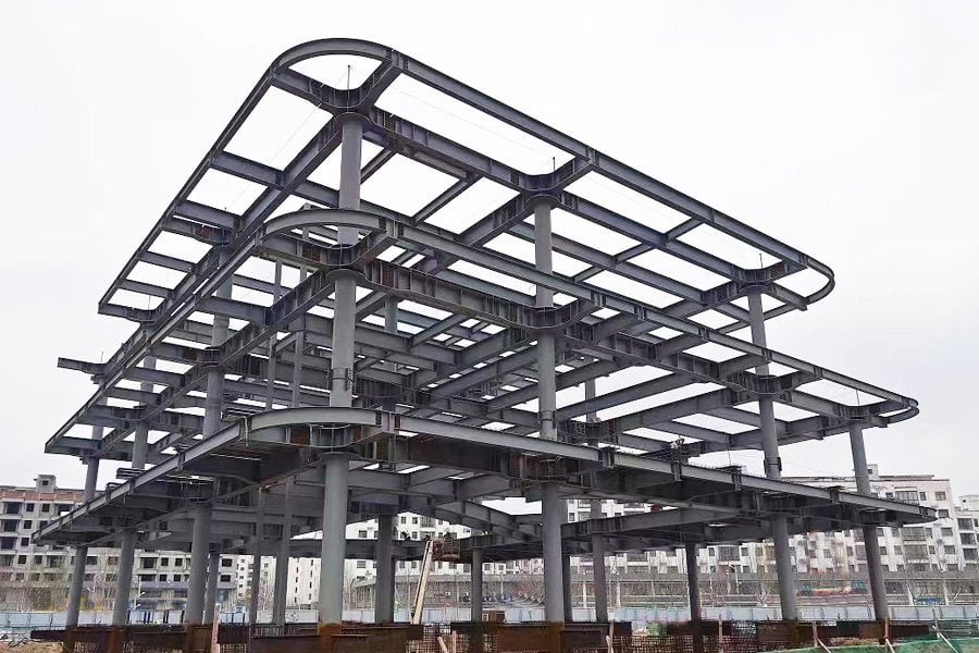 3-Story Steel-Structure Office Building Project in Indonesia